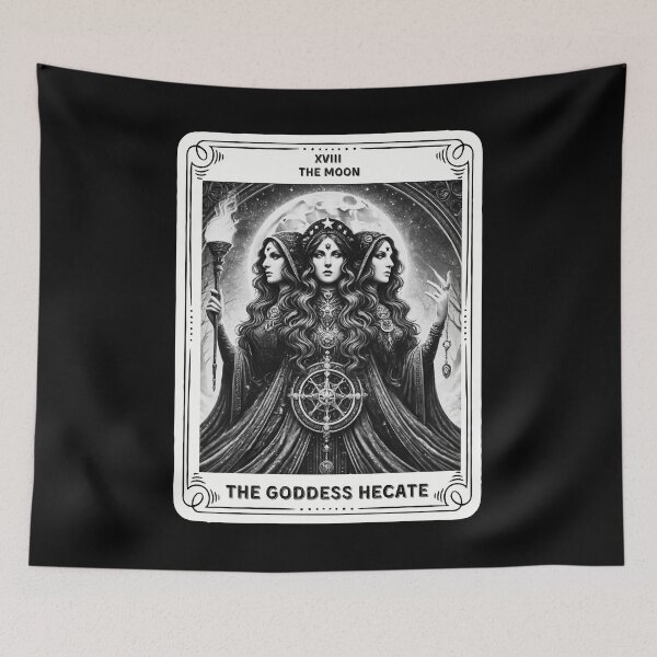 Item preview,  The Goddess Hecate tarot card the moon designed and sold by MilkyForest.