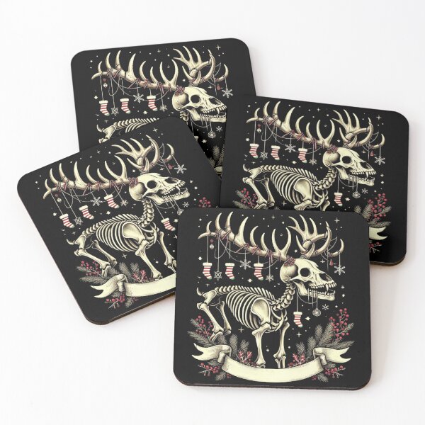 Item preview, Festive Skeleton Reindeer designed and sold by SpicyGingerTees.