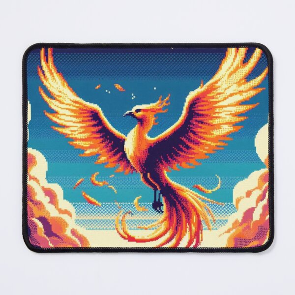 Item preview, Pixel Phoenix in the Sky designed and sold by TheMysticCats.