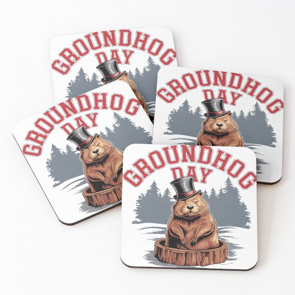 Item preview, Happy Groudnhog Day, T-Shirt Design designed and sold by KapuczeShop.