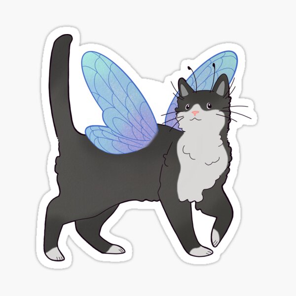 Item preview, Fairy cat (Tuxedo) designed and sold by StudioBirb.