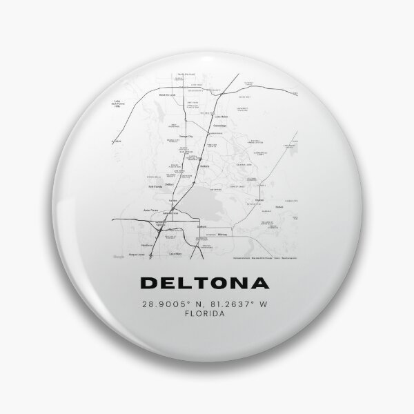 Item preview, Minimalist Deltona Map Art - Florida City Coordinates Design designed and sold by RM-Journey.