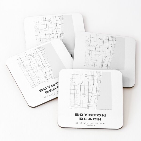 Item preview, Minimalist Boynton Beach Map Art - Florida City Coordinates Design designed and sold by RM-Journey.