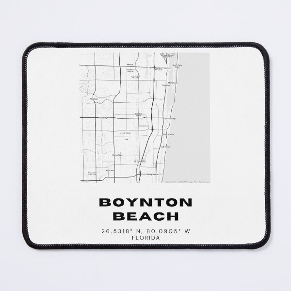 Item preview, Minimalist Boynton Beach Map Art - Florida City Coordinates Design designed and sold by RM-Journey.