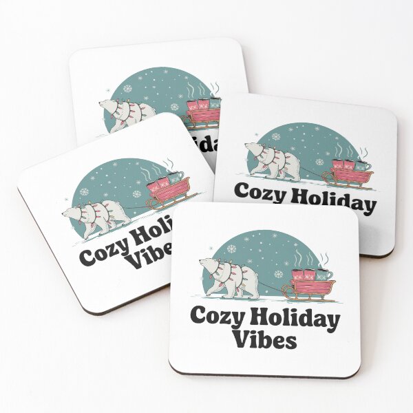 Item preview,  Cozy Holiday Vibes with Polar Bear Sleigh designed and sold by OldSchoolRetro.