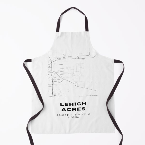 Item preview, Minimalist Lehigh Acres Map Art - Florida City Coordinates Design designed and sold by RM-Journey.