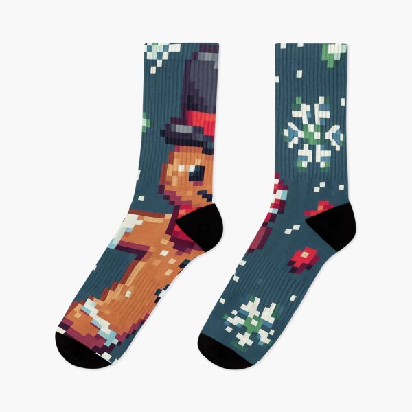 Item preview, Funny and cute pixelated Christmas gingerbread man, Holiday theme, festive cookie designed and sold by Sugar Wisdom .