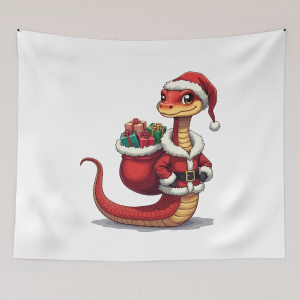 Item preview, snake christmas designed and sold by Krasnovaovaova.