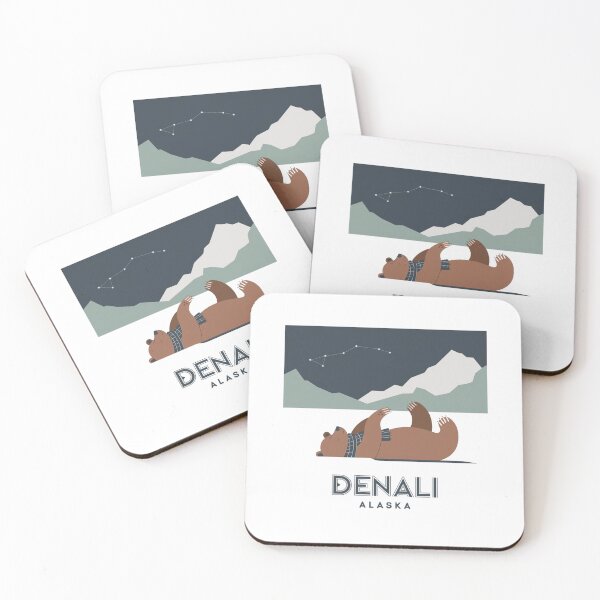 Item preview, Denali Stargazing Bear - Nighttime designed and sold by OldSchoolRetro.