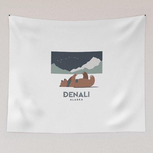Item preview, Denali Stargazing Bear - Nighttime designed and sold by OldSchoolRetro.