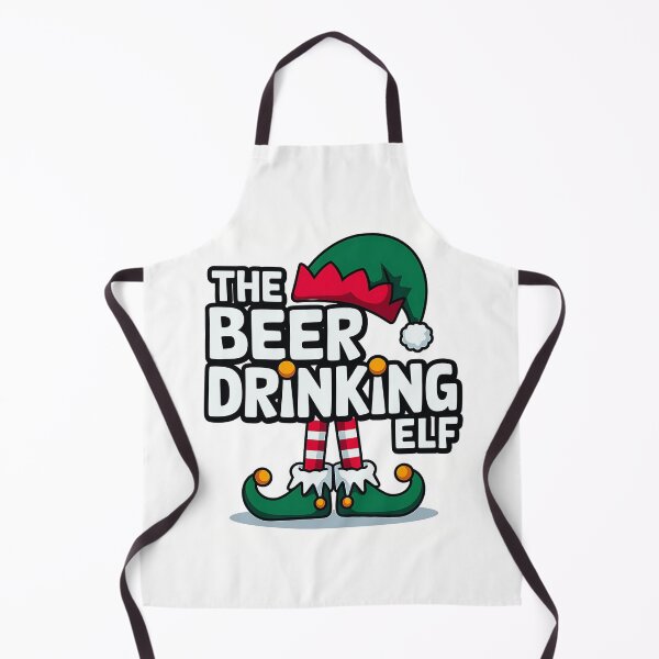 Artikelvorschau, Bier trinkender Elf, der Familiengruppe Weihnachten zusammenbringt entworfen und verkauft von luannsemmsobre.