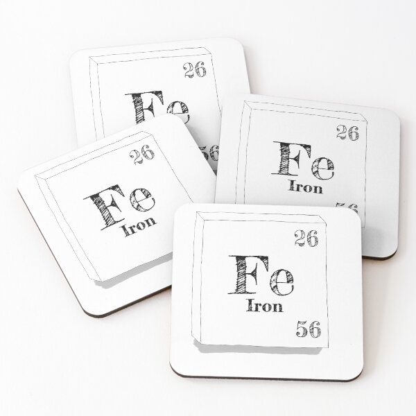 Item preview, Iron - periodic table tile designed and sold by justNickoli.