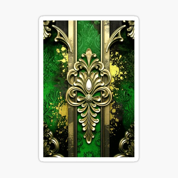 Item preview, Regal Baroque Elegance - Green designed and sold by Exodoi.