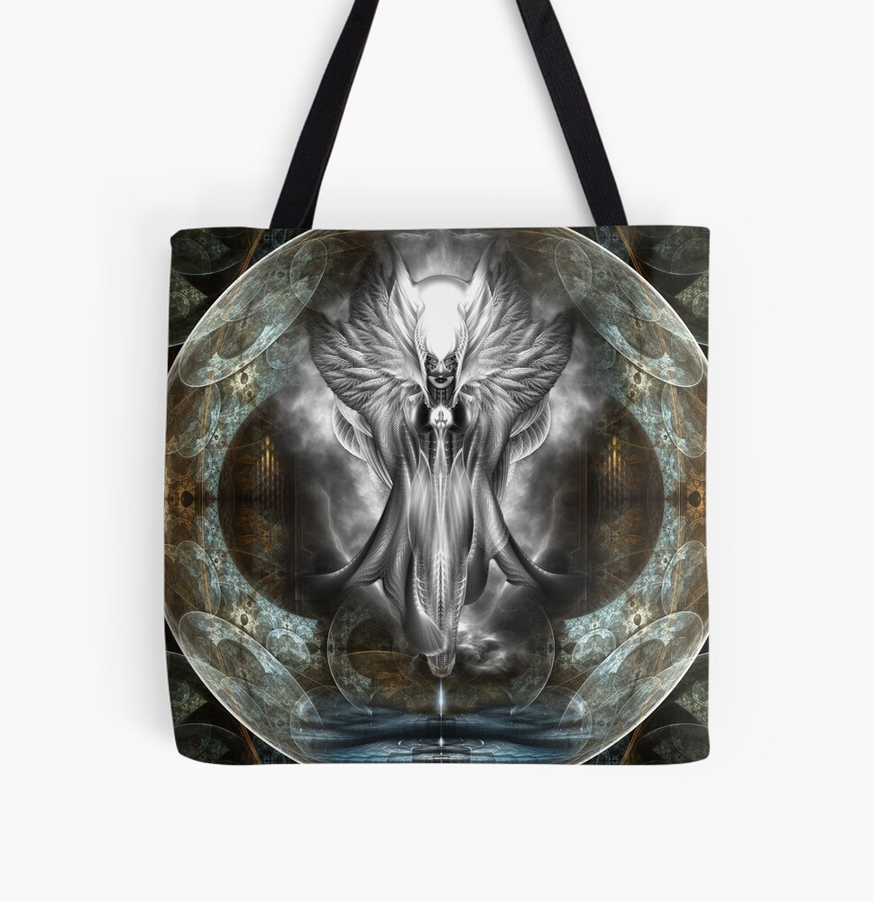 Arsencia Ghost Shadow Fractal Art by Xzendor7 Decorative Art Print Tote Bag