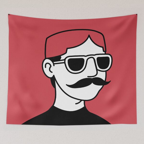 Item preview, Sindhi man character with sindhi hat and mustache vector illustration designed and sold by ShopEasy9.