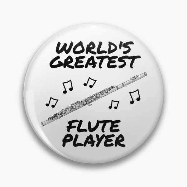 Item preview, World's Greatest Flute Player, Flutist Woodwind Musician designed and sold by doodlerob.