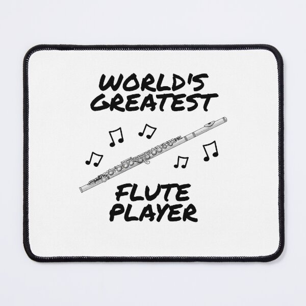 Item preview, World's Greatest Flute Player, Flutist Woodwind Musician designed and sold by doodlerob.