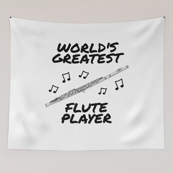 Item preview, World's Greatest Flute Player, Flutist Woodwind Musician designed and sold by doodlerob.