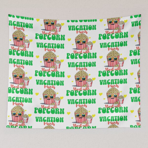 Item preview, Best holiday gift for vacation and popcorn lovers designed and sold by PrintSparkDesigns.