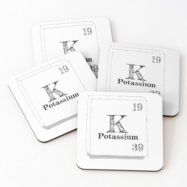 Item preview, Potassium - periodic table tile designed and sold by justNickoli.