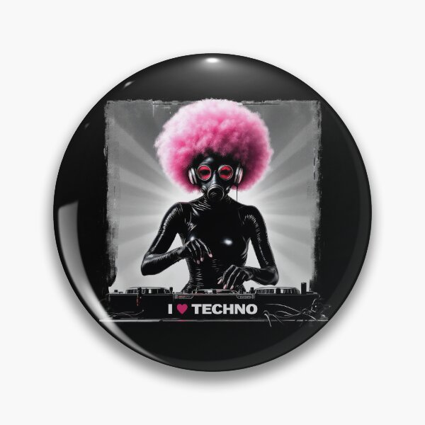 Item preview, I Love Techno - Techno Music DJ designed and sold by Urban-Alien.