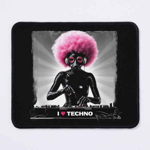 Item preview, I Love Techno - Techno Music DJ designed and sold by Urban-Alien.