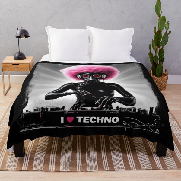 Item preview, I Love Techno - Techno Music DJ designed and sold by Urban-Alien.