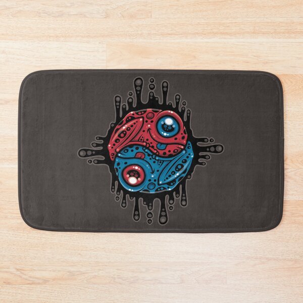 Item preview, Vibrant Red and Blue Poison Dart Frog Yin Yang designed and sold by fizzgig.
