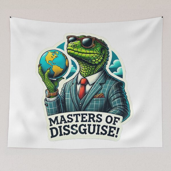Item preview, Reptilian Conspiracy Artwork | Alien Lizard People Design designed and sold by supersanko.