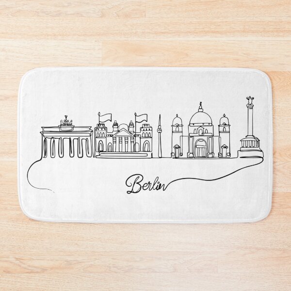 Item preview, Berlin City Silhouette Skyline Line Art designed and sold by Magnolia Valley Art.