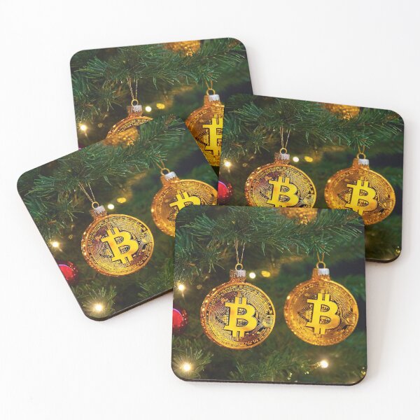 Item preview, Golden Crypto: Bitcoin Christmas Tree Ornaments designed and sold by RK - Shop.
