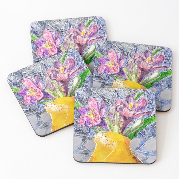 Item preview, Lavender Crocus Blooms designed and sold by Laura King  Fine Arts.