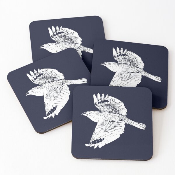 Item preview, Dollarbird Broad-billed Roller Flying White Design  designed and sold by designsasstultd.