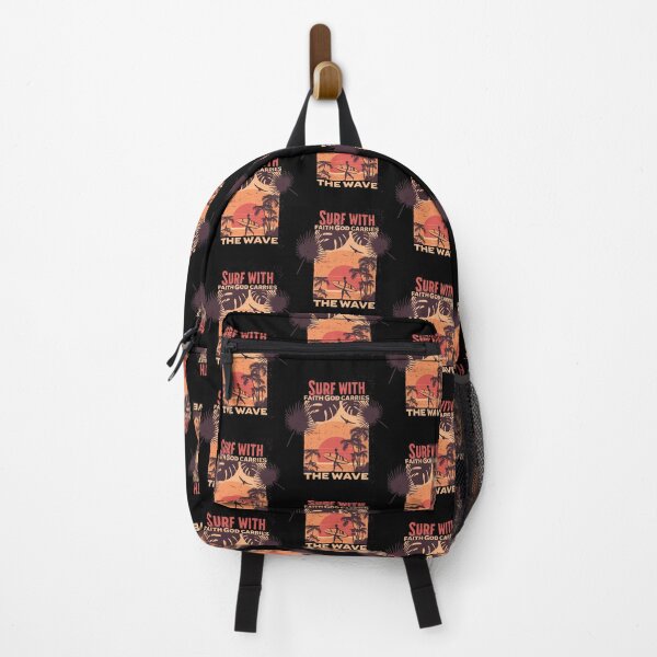 Item preview, Surf with faith God carries the wave designed and sold by Illustrated Faith.