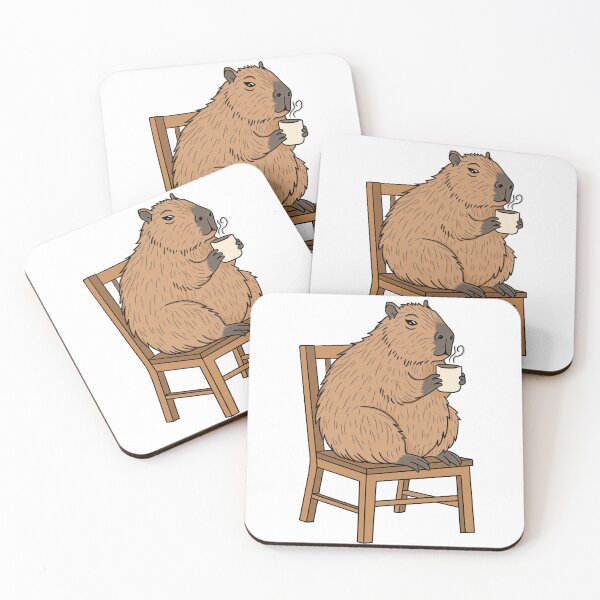 Item preview, Capybara with a coffee | No Text designed and sold by YumeKurenai.