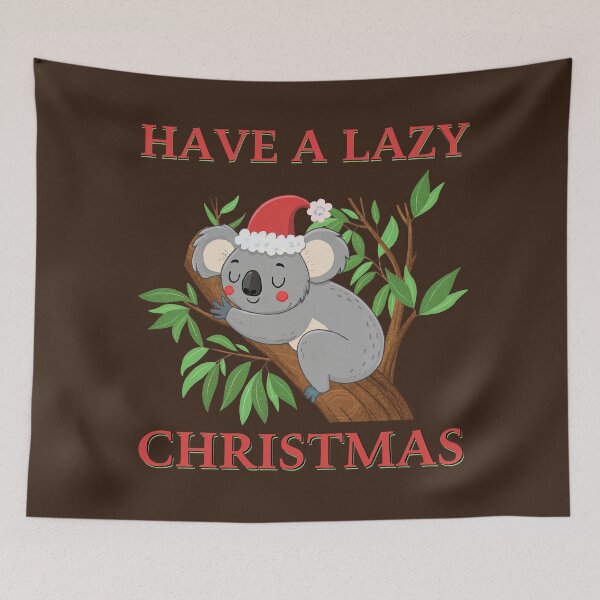 Item preview, HAVE A LAZY CHRISTMAS - LAZY KOALA SLEEP  designed and sold by Gihan-Design.