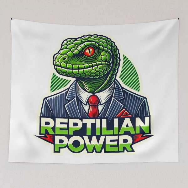 Item preview, Reptilian Conspiracy Artwork | Alien Lizard People Design designed and sold by supersanko.