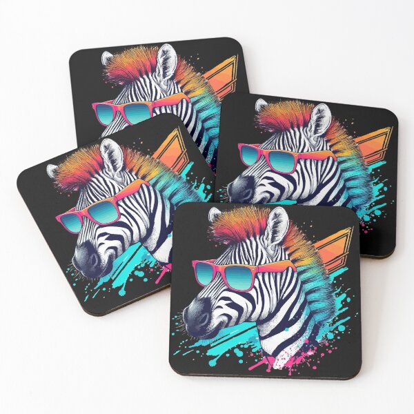 Item preview, Cool Zebra Sunglasses Summer Splash Art designed and sold by TomFrontierArt.