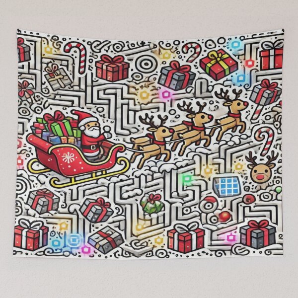 Item preview, Mosaic Mischief Holiday Doodles – Perfect Present designed and sold by Imaginarium of Chaos falcon88 .