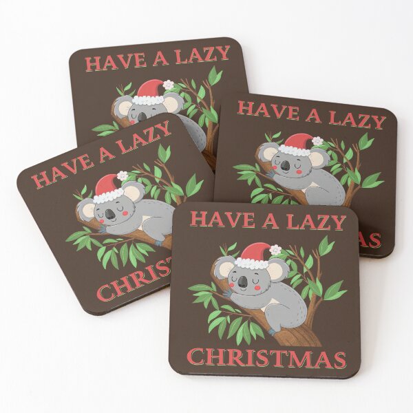 Item preview, HAVE A LAZY CHRISTMAS - LAZY KOALA SLEEP  designed and sold by Gihan-Design.