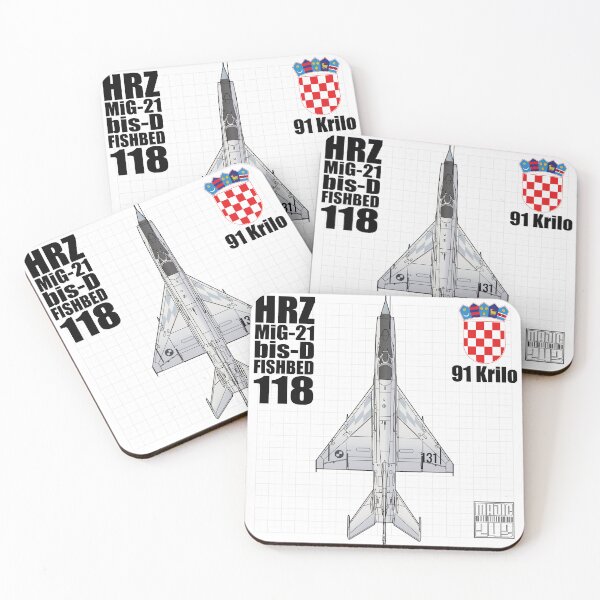 Item preview, HRZ MiG-21 bis-D FISHBED  Fighter Jet SQUARE SEAT HD 4C Illustration designed and sold by MIL-ART-JPN.