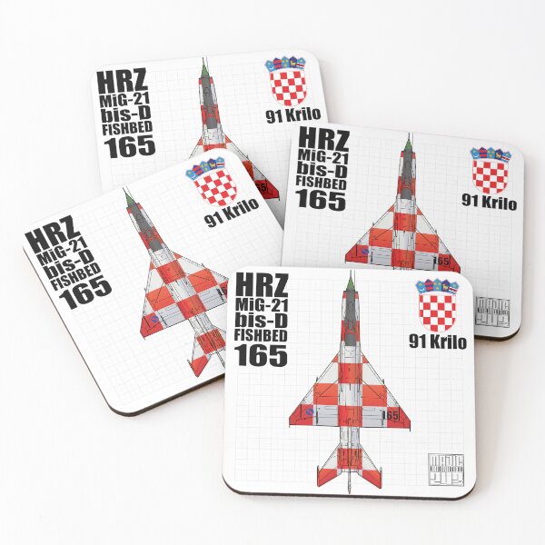 Item preview, HRZ MiG-21 bis-D FISHBED  Fighter Jet SQUARE SEAT HD 4C Illustration designed and sold by MIL-ART-JPN.