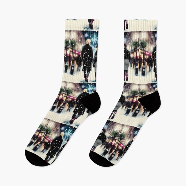 Item preview, Christmas Couple Skinhead Mod Ska walking designed and sold by fatbanana.