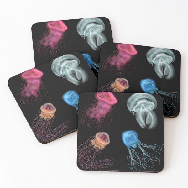 Item preview, Jellyfish four box lion pink meanie moon designed and sold by E-Shu.