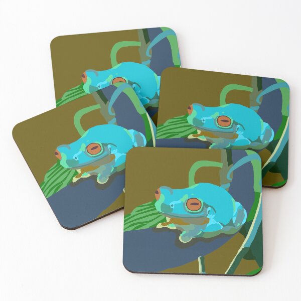 Item preview, Blue tree frog designed and sold by Jmablesonart.