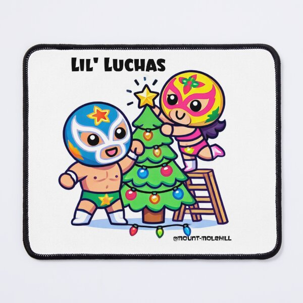 Item preview, Lil' Luchas: Christmas Tree Decorating Champions designed and sold by Mount-Molehill.