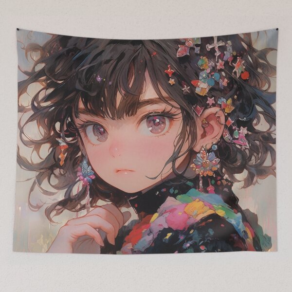 Item preview, Kawaii Butterfly Sparkle Anime Girl designed and sold by bubblegoth.