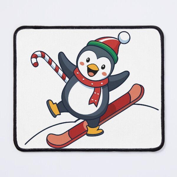 Artikelvorschau, Fröhlicher Pinguin rutscht auf einem schneebedeckten Hügel entworfen und verkauft von omerfdln34.