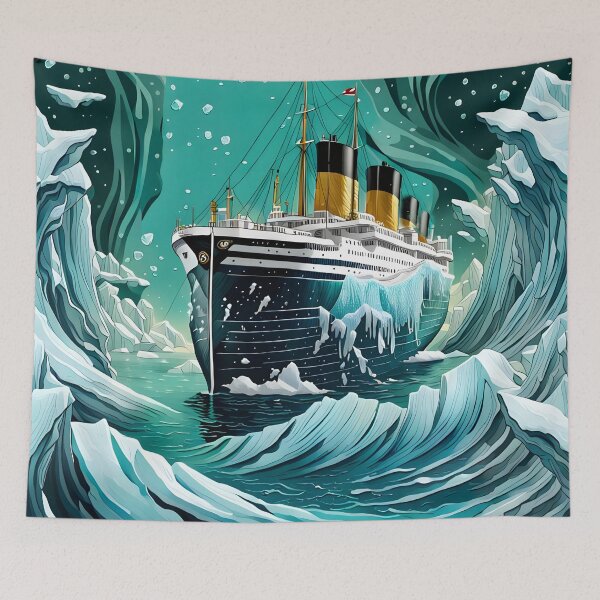 Item preview, Titanic - Icebergs and Frozen Seas designed and sold by Bright-Moonrise.