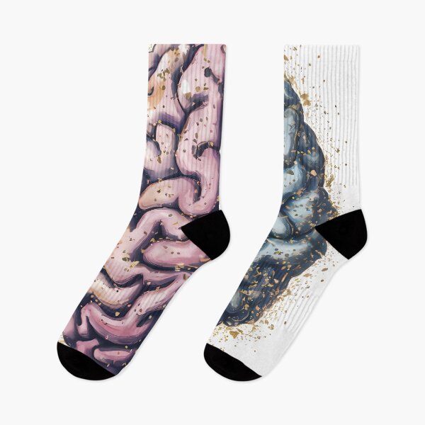 Item preview, Elegant Golden Brain Art: Modern Left and Right Hemisphere Design designed and sold by WatermelonPink.